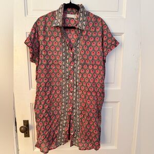 Floral Button-Up Dress